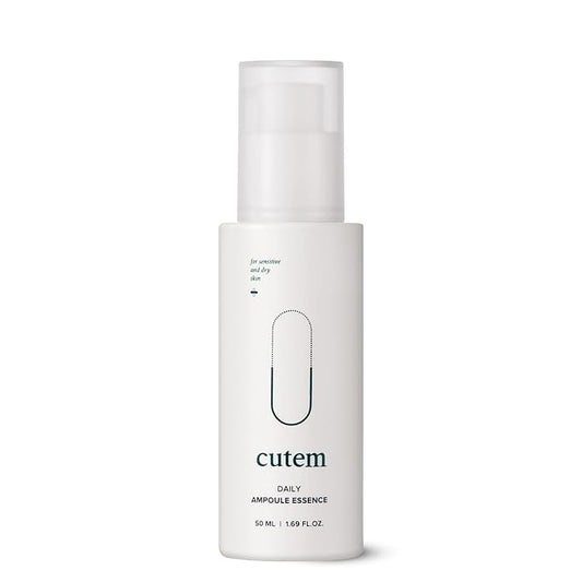 Daily Ampoule Essence (1.69fl oz) - Immediate Calming, Hydrating Serum. Sensitive Korean Skin Care. Peptides, Ceramide, Hyaluronic Acid.