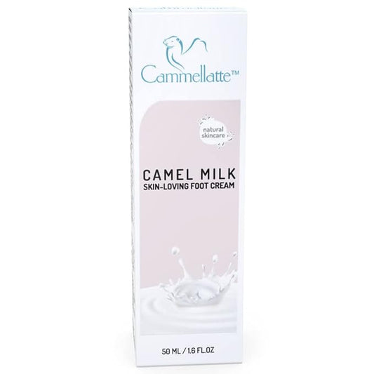 Camel Milk Foot Cream for Dry Cracked Feet With Shea Butter, Tea Tree Oil, Vitamins and Omega Fatty Acids 50 ml
