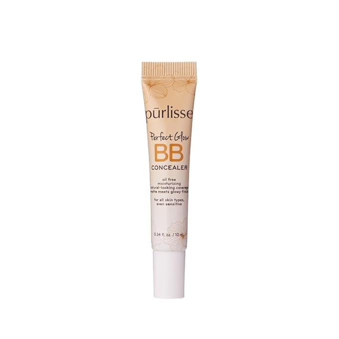 purlisse BB Concealer - BB Cream for All Skin Types - Oil-Free Moisturizing, Smooths Blemishes - .34 Ounce (Medium)