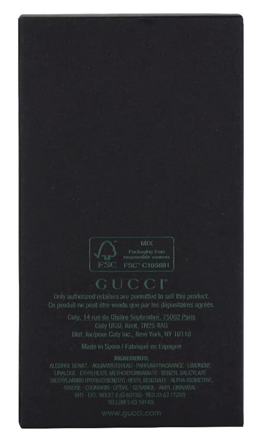 Gucci Guilty Black Pour Homme by Gucci EDT Spray/FN233610/3 oz/Men/