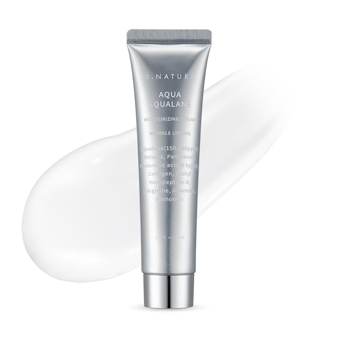 AQUA SQUALANE MOISTURIZING CREAM | Face Moisturizer for Dry and Sensitive Skin, Long-lasting Hydration, Pore Care Cream, Korean Skin Care (2.03 Fl Oz, 60ml)