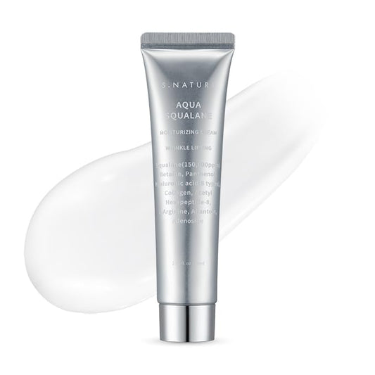 AQUA SQUALANE MOISTURIZING CREAM | Face Moisturizer for Dry and Sensitive Skin, Long-lasting Hydration, Pore Care Cream, Korean Skin Care (2.03 Fl Oz, 60ml)