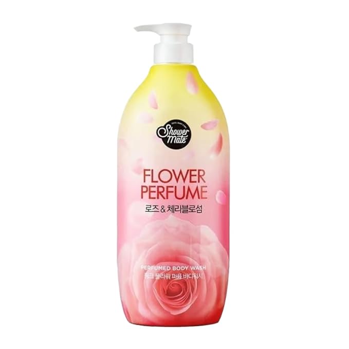 Flower Perfume Body Wash 40.57 fl oz / 1.2 L (Pink - Rose & Cherry Blossom)