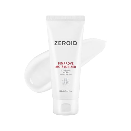 ZEROID | Pimprove Moisturizer Cream | Hyaluronic Acid Moisturizer Face Cream | Korean Face Lotion for Women and Men | Korean Skin Care | Skin Barrier Moisturizing Facial Care | 3.38 fl oz (100ml)