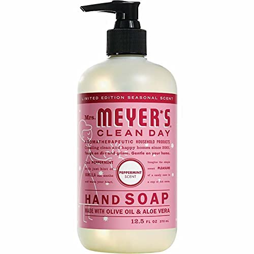 Mrs. Meyer's Clean Day Liquid Hand Soap, Peppermint, 12.5 oz (Pack of 3)