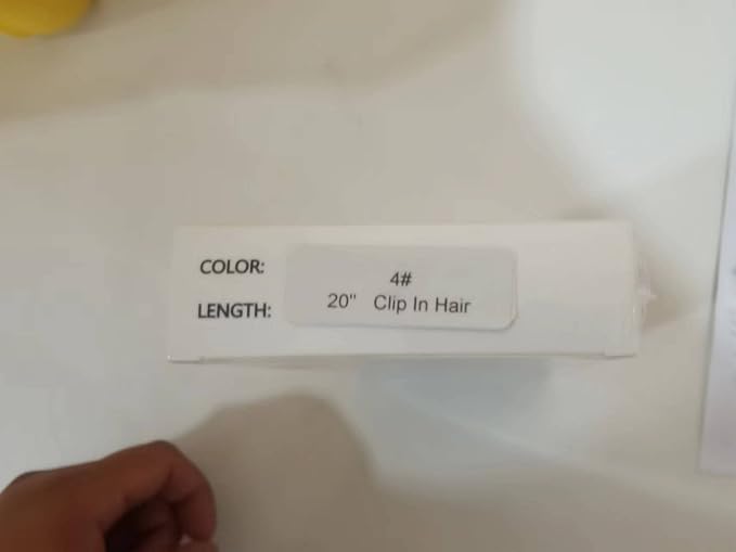 YILITE Human Hair Extensions Clip in 120Gram/Pack 8Pcs Chocolate Brown Silky Straight Remy Hair Thick Double Weft Invisible Straight Real Hair Extensions (20inches #4 Medium Brown)