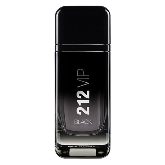 Carolina Herrera 212 Vip Black Fragrance For Men - Energetic And Spicy Scent - Notes Of Lavender, Black Vanilla Husk And Musk - Skin Friendly - Aromatic Fougere Fragrance - Edp Spray - 3.4 Oz
