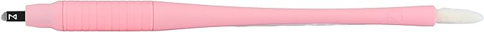 M PACK OF 10 Mellie's Signature Microblading Disposable Pen - Sterilized Blade - Comfortable Rubber Grip With Pigment Sponge (U18 NANO .15mm, Pink)