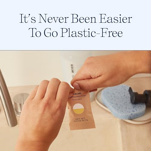 BLUELAND Foaming Hand Soap Refill Tablets, 10-Pack, Fragrance-Free, Eco Friendly Cleaning Products, 10 x 9 Fl oz