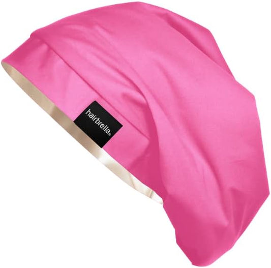 Hairbrella Satin Lined Adjustable Sleep Cap - Sleeping Caps for Women to Protect Hair, Satin Band Edge, Silk Bonnet