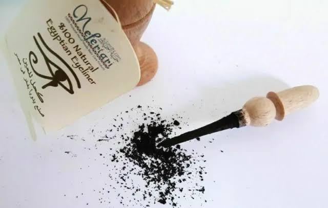 100% Natural Egyptian Eyeliner in Powder Form, Handmade Eyeliner with Pharaoh packing