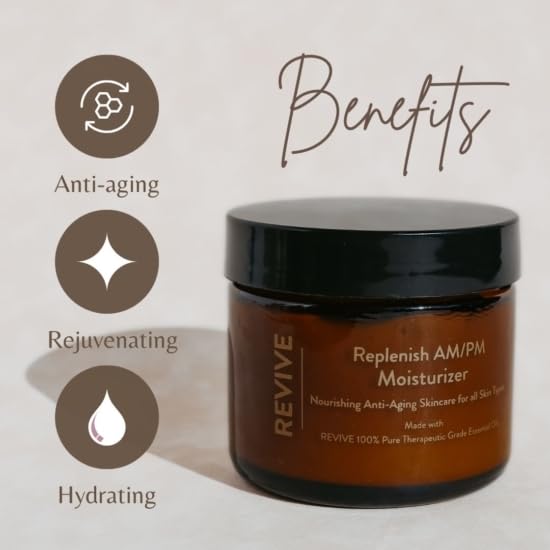 REVIVE Skin Health 3-Step Skincare Collection with Skin Health Essential Oil Blend - Radiance Cleanser, Renewal Serum, and Replenish AM/PM Moisturizer - Non-Toxic Skincare