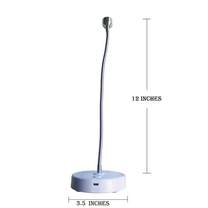 UV Light for Nail 3W UV LED Nail Lamp - Portable Rechargeable Gel Dryer with Adjustable Gooseneck for Gel X & Semi-Cured Strips, Home & Salon Use