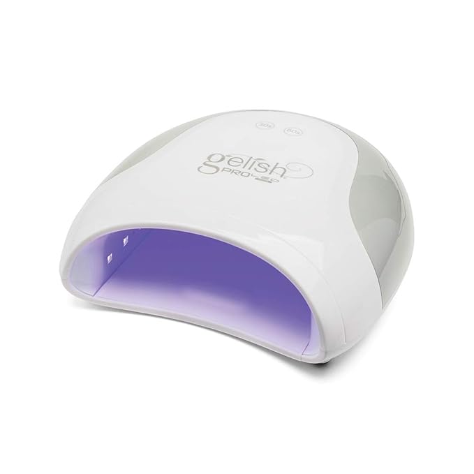 Gelish Pro LED Light – Professional Gel Nail Lamp, Fast Drying Nail Dryer, Compact & Portable UV/LED Light for Home & Salon Use, Pedicure-Friendly, No Bulb Replacement Needed.