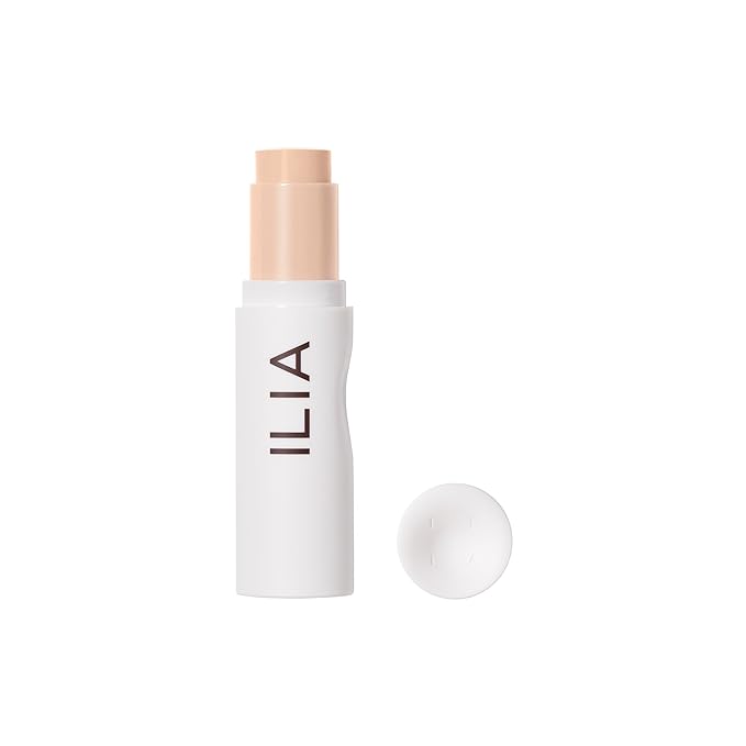 ILIA - Skin Rewind Complexion Stick - Foundation + Concealer + Skincare | Non-Toxic, Vegan, Cruelty-Free, Clean Makeup (4N - Holly, 0.35 oz | 10 g)