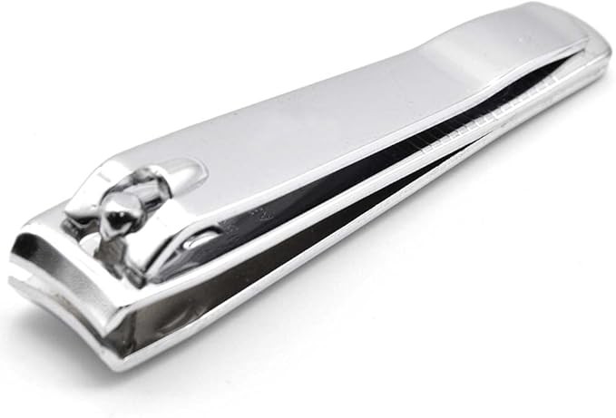 PrettyClaw | Nail Clippers Sharp Edge Fingernail and Toenail Clipper Cutter Thick Nail Trimmer Stainless Steel for Manicure and Pedicure (Curve Edge)