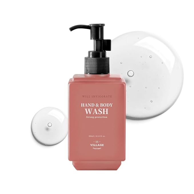 Will Invigorate Hand and Body Wash (300ml/10.14 fl.oz.) Premium Home Spa Aromatherapy Korean Body Cleanser (Lavender and Grapefruit)