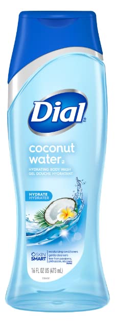 Dial Body Wash Coconut Water and Bamboo Leaf Extract, 16 Ounce (Pack of 3)