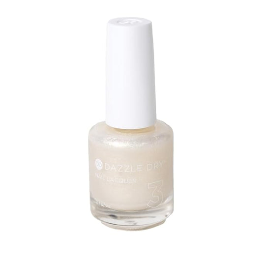 Dazzle Dry Nail Lacquer (Step 3) - Cupid's Arrow - A sheer white layering effect with a glistening gold sparkle. Sheer shimmer. (0.5 fl oz)