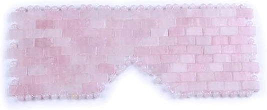 Natural Gemstone Jade Sleep Mask, Rose Quartz Eye Mask, Anti-Aging Hot or Cold Using Stone Eye Mask