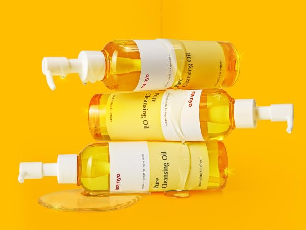 MANYO FACTORY Pure Cleansing Oil 6.7 fl oz (200ml) Korean Facial Cleanser, Blackhead Melting, Daily Makeup Removal with Argan Oil, for Women