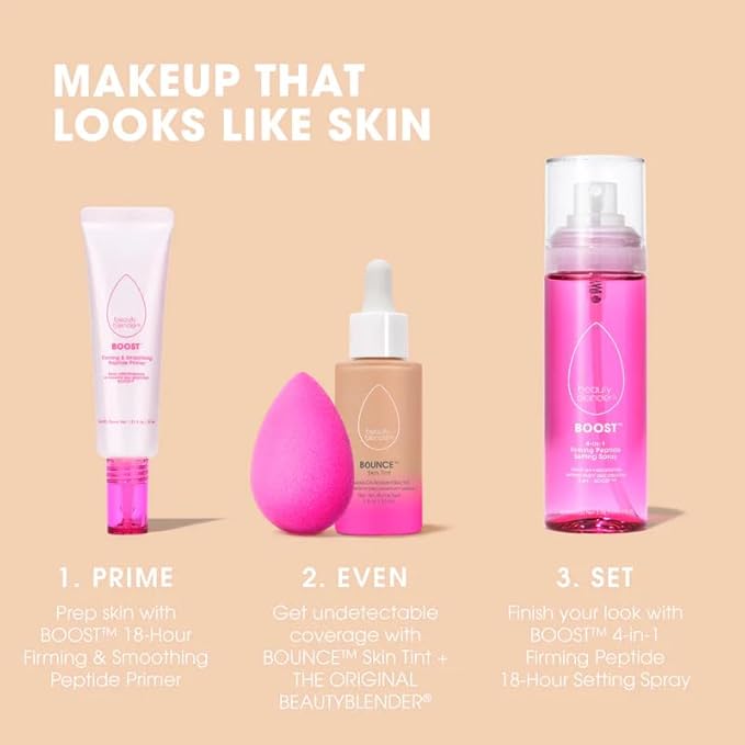 Beautyblender 12-Hour Always on Radiant Skin Tint, Breathable Serum Foundation Stays Put for All Day Long Wear, Infused with Hyaluronic Acid & Niacinamide, Light 5
