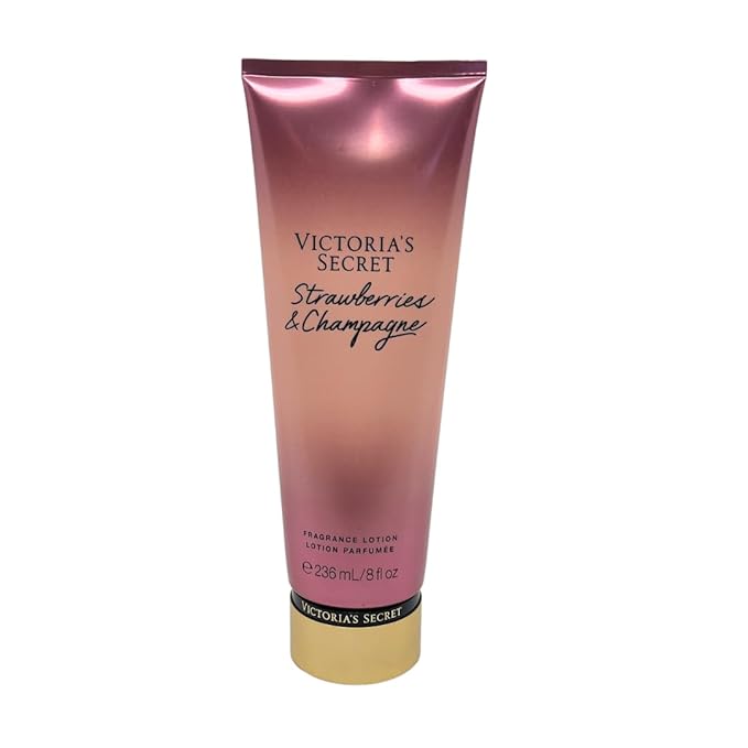 Victoria's Secret Strawberries & Champagne Fragrance Mist 8.4oz and Fragrance Lotion 8oz - Set