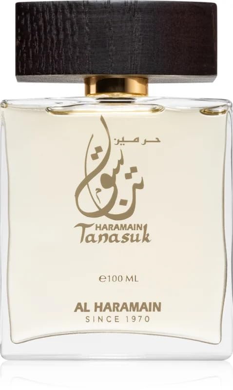 Al Haramain Tanasuk Extrait de Parfum Spray for Unisex - Arabian Perfume for Women and Men - Floral Fragrance - Arabic Long Lasting Perfume - EDP Spray - 3.4 Oz