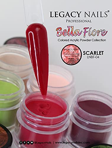 Legacy Nails Professional COLLECTION Acrylic Powder Kit 6 Colors Nail Art Set for Manicure DIY for Dip & Acrylic Nail Extensions (BELLA FIORE COLLECTION)