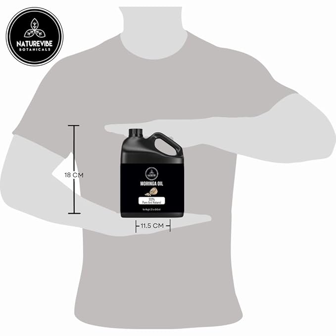 Naturevibe Botanicals Moringa Oil 32 Ounces | 100% Pure and Natural | Great for Skin Care and Hair Care