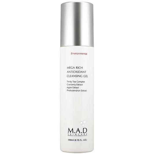M.A.D Skincare Environmental Mega Rich Antioxidant Facial Cleansing Gel 6.75 oz.