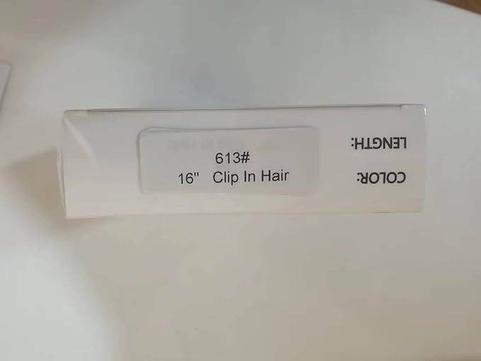 YILITE Remy Hair Extensions Clip in 100% Human Hair Bleach Blonde 120g 8Pcs/Pack Straight Thick Real Hair Silky Clip in Hair Extensions for Women (16inches #613 Bleach Blonde)