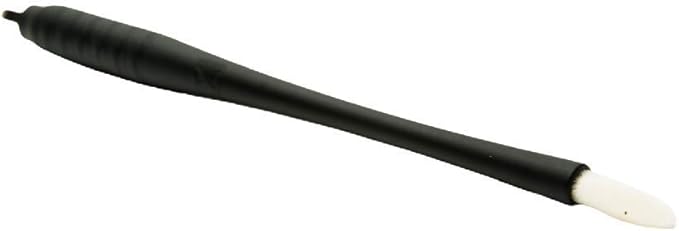 M Mellie's Signature Microblading Eyebrow Pen (Pack of 10) - Disposable Pen for Brows - Sterilized Blade, Comfortable Rubber Grip and Pigment Sponge for Flawless Brows (U18 .20mm, Black)