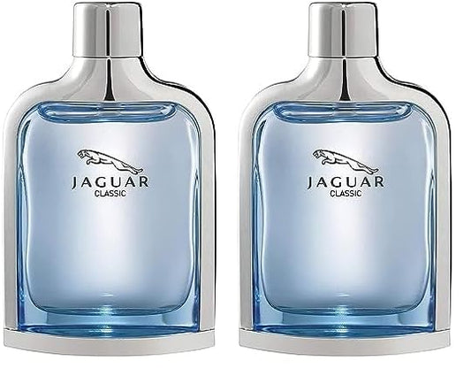 Jaguar Classic Blue for Men Eau de Toilette Spray, 3.4 Ounce (Pack of 2)