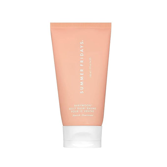 Summer Fridays Babymoon Belly Balm - Nourishing Balm + Body Moisturizer Enriched with Calendula Oil + Vitamin E to Help Reduce the Appearance of Stretch Marks and Dry Skin (5 Fl Oz)