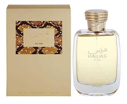 RASASI Hawas For Her - Eau de Parfum 100ML (3.4 OZ) - Premium Arabian Perfume For Women, A Signature Women Perfume Long-Lasting Fragrance For All Day Freshness, Ideal Gift For Women for any Occasion
