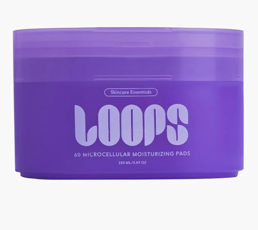 LOOPS MicroCellular Moisturizer Korean Skincare - Nourish, Replenish, and Rebalance - Collagen Boosting, Restoring, Moisturizing Skin Care - Pre-soaked Veocell Embo Pad - Mother's Day Gifts for Mom