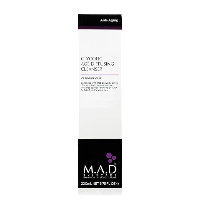 M.A.D Skincare Anti-Aging Glycolic Age Diffusing Cleanser 13.5 fl. oz. [2 Pack]