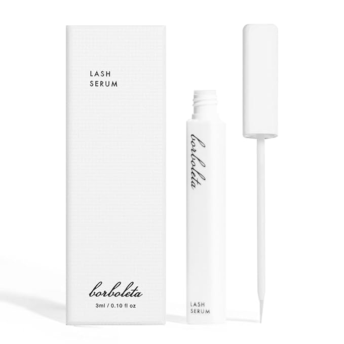 Borboleta Lash Serum, Eyelash Serum for Longer, Thicker, and Fuller Looking Natural Eyelashes, (Full Size, 3 Month Supply)