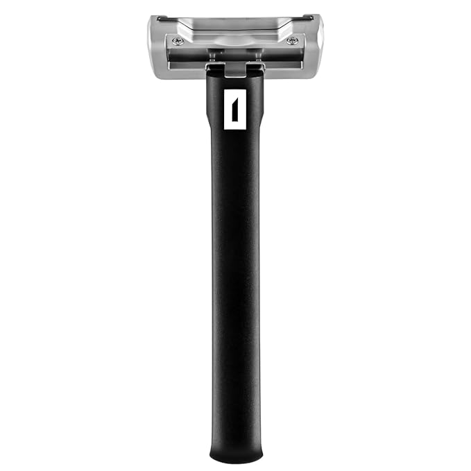 OneBlade ELEMENT Single-Blade Safety Razor, Classic Manual Shaving Razor, Black Aluminum