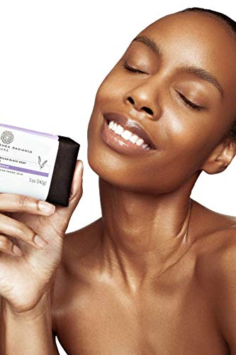 Shea Radiance African Black Soap Bar 3 Pack | Lavender