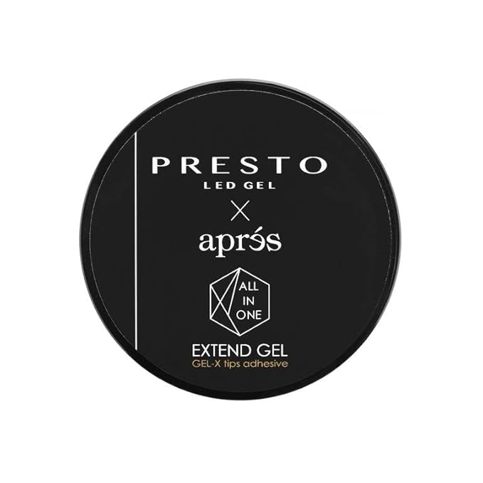 Aprés x Presto ALL-IN-ONE Extend Gel, Gel-X Tips Adhesive, Jar 24g