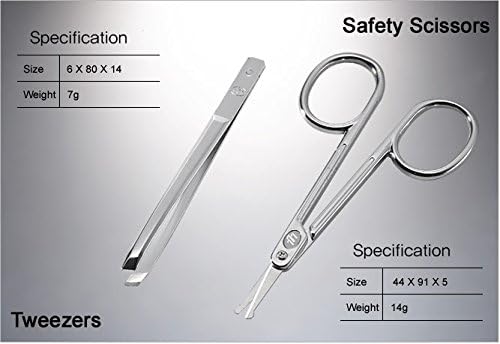 Korean Nail Clipper! World No. 1. Three Seven (777) Premium Quality Gift Travel Manicure Grooming Kit Nail Clipper Set (8 PCs, 377BVC), Made in Korea, Since 1975