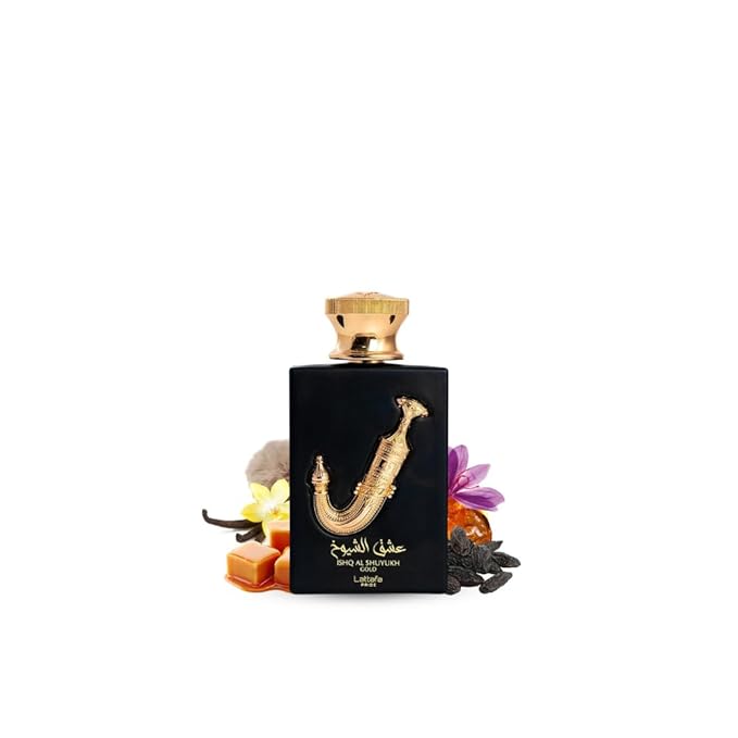 Lattafa Pride Ishq Al Shuyukh Gold for Unisex Eau de Parfum Spray, 3.4 Ounce