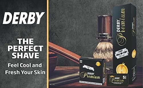 400 "Derby Premium" Single Edge Razor Blades for straight razor