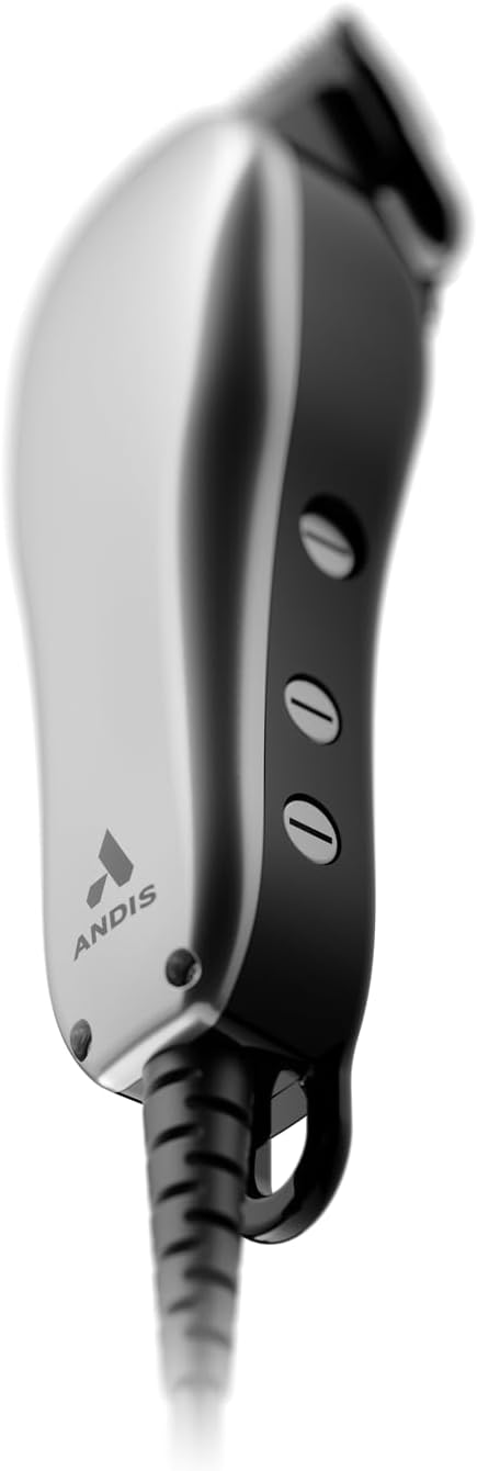 Andis 19150 Clipper All-in-one 13 pc Kit Adjustable Blade for Kids & Adults - Powerful Magnetic Motor with Corded Electric, Effortless Hair Cutting for All Types – Gray