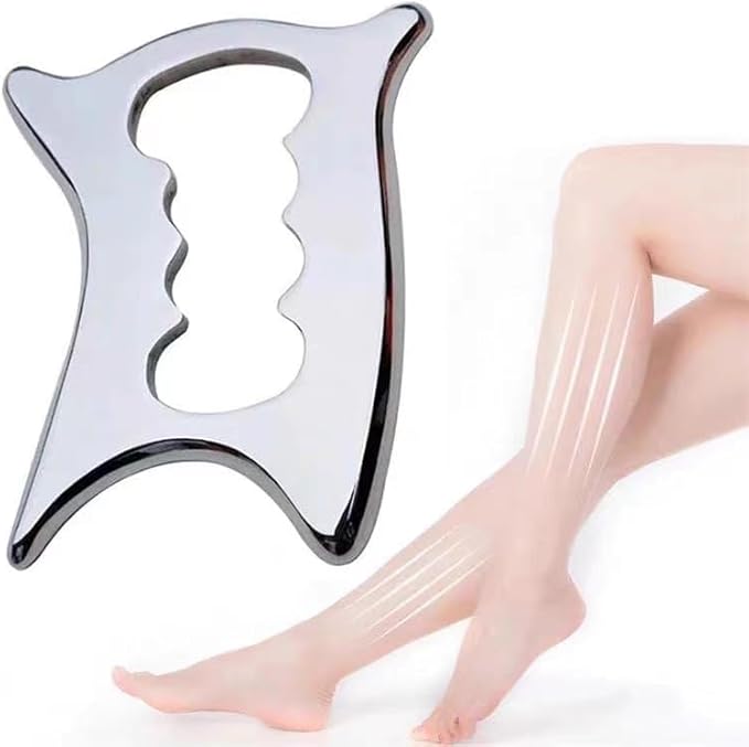 JWCASA Muscle Scraper Scar Tissue Massage Tools Foot, Neck, Knee, Leg Back Massager IASTM Tool for Physical Therapy & Plantar Fasciitis with 2 Pieces Set 4