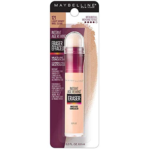 Maybelline Instant Age Rewind Eraser Dark Circles Treatment Multi-Use Concealer, 121, 1 Count (Packaging May Vary)
