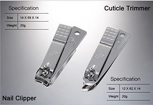 Korean Nail Clipper! World No. 1. Three Seven (777) Premium Quality Gift Travel Manicure Grooming Kit Nail Clipper Set (8 PCs, 377BVC), Made in Korea, Since 1975