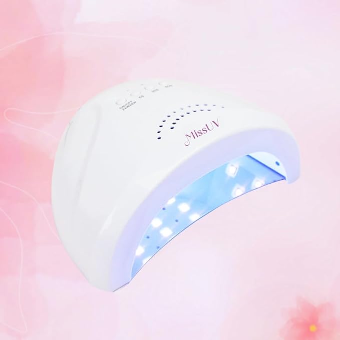 UV LED Nail Lamp, UV Gel Nail Light Pro for Nail Polish 48W UV Dryer with Timers, MissUV